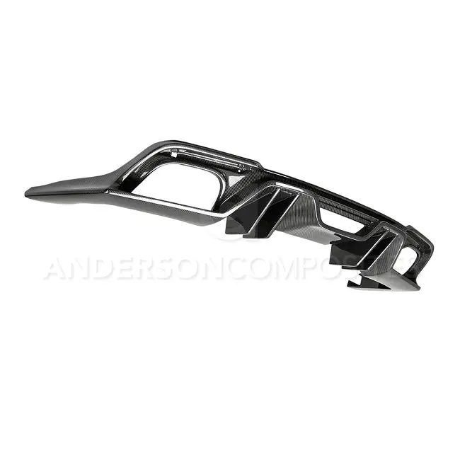 2015 - 2017 Mustang Carbon Fiber Rear Diffuser For Quad Tip Exhaust 1
