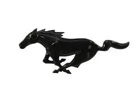 2015-23 Mustang Pony Grille Emblem - Black 1