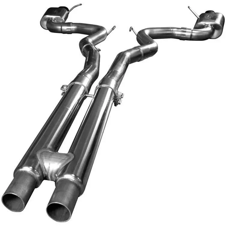 2015+ Cat Back Exhaust W/ H-Pipe & Black Tips 1