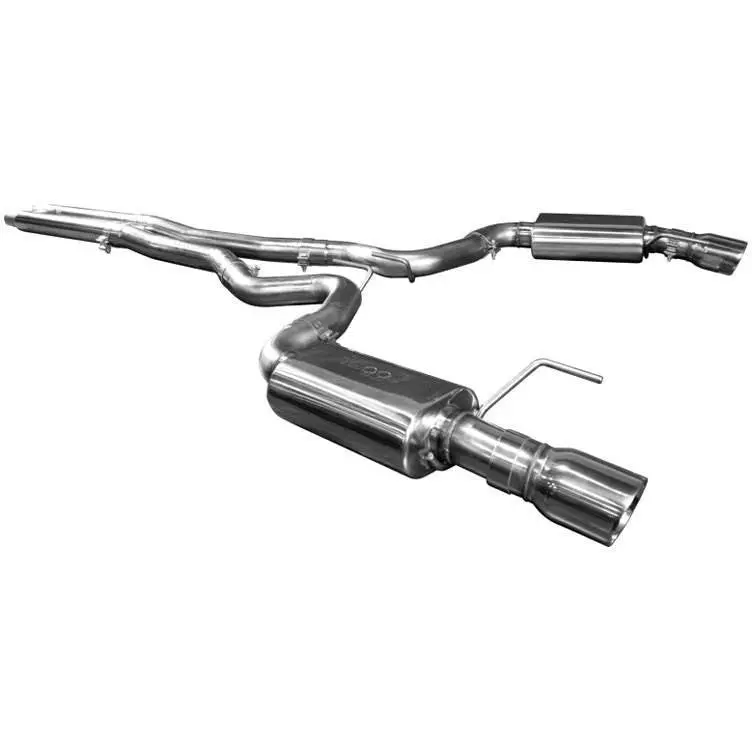 2015+ Cat Back Exhaust W/ H-Pipe & Polished Tips 1
