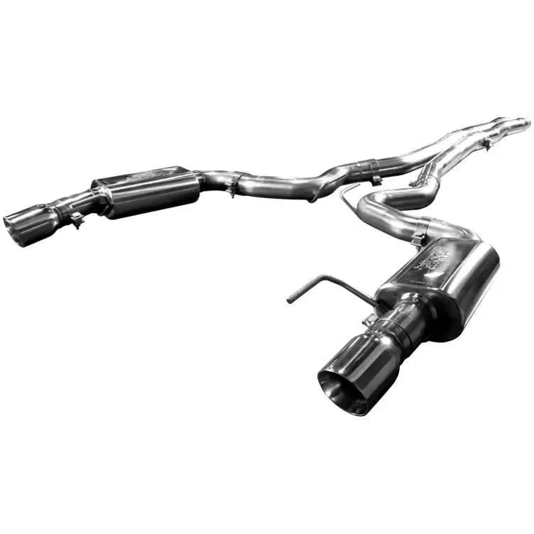 2015+ Cat Back Exhaust W/ X-Pipe & Polished Tips 1