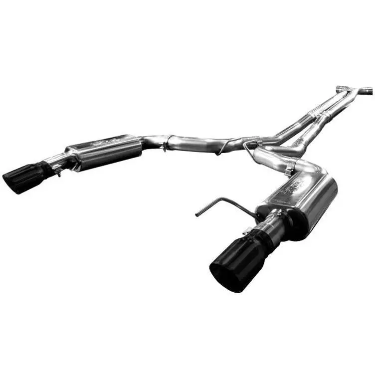 2015+ Exhaust System W/ X-Pipe & Black Tips 1