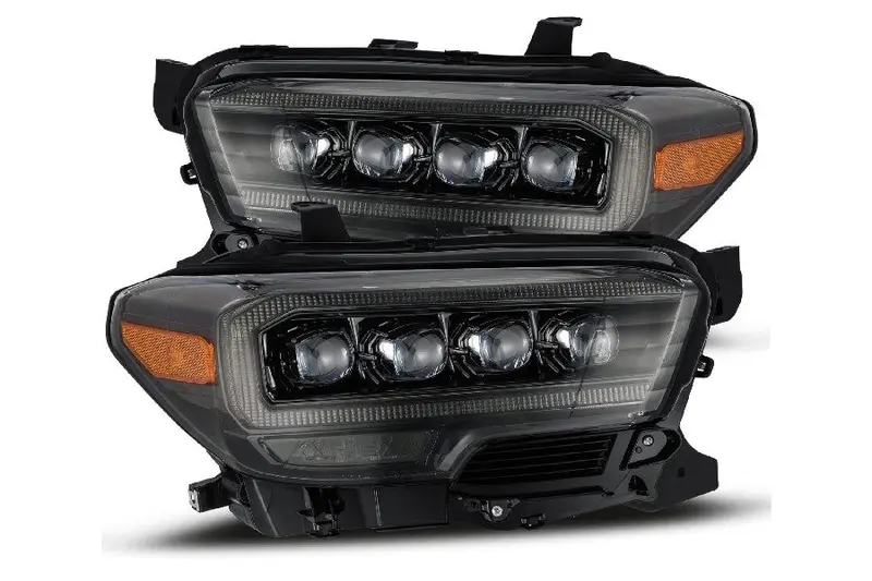 2016-23 Toyota Tacoma Alpharex Nova Series Led Projector Headlights - Alpha Black 1