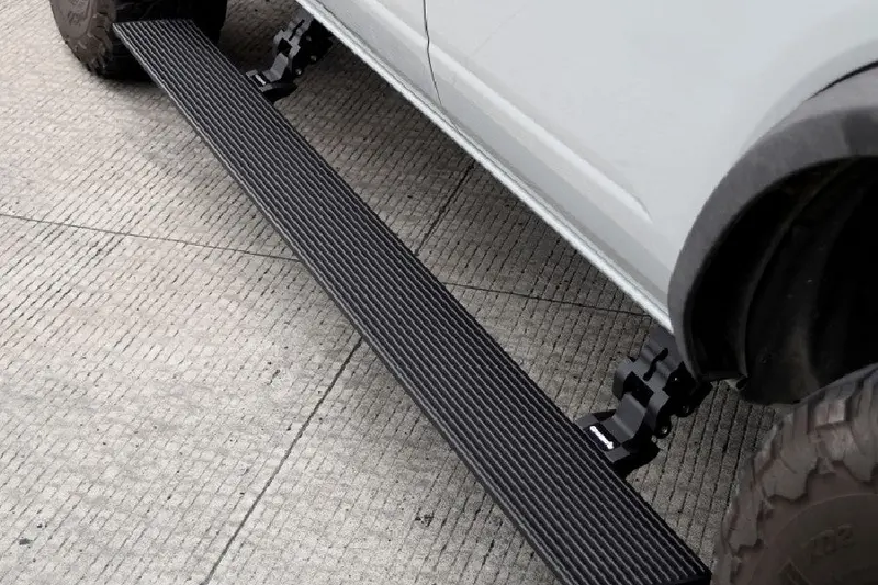 2016-23 Toyota Tacoma Crew Cab Go Rhino E-Board E1 Electric Running Board Kit - Bedliner Coating 1