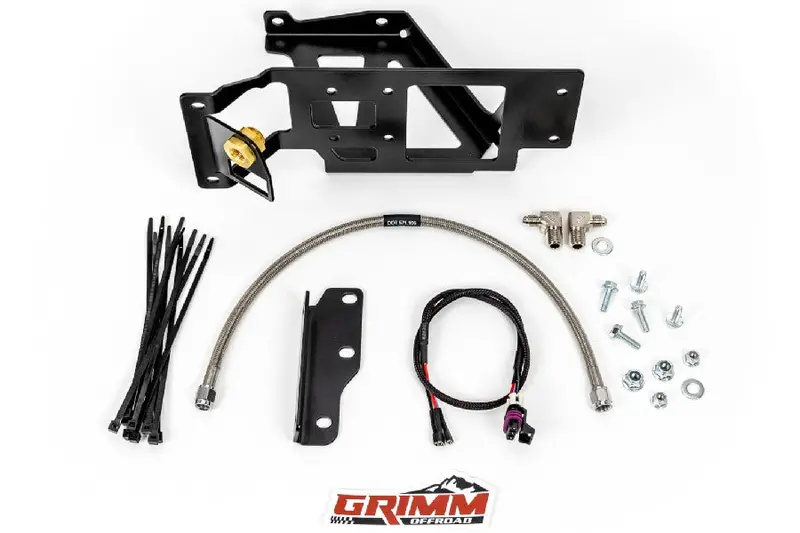 2016-23 Toyota Tacoma Grimm Offroad Arb Twin Compressor Under Hood Mounting Bracket Kit 1