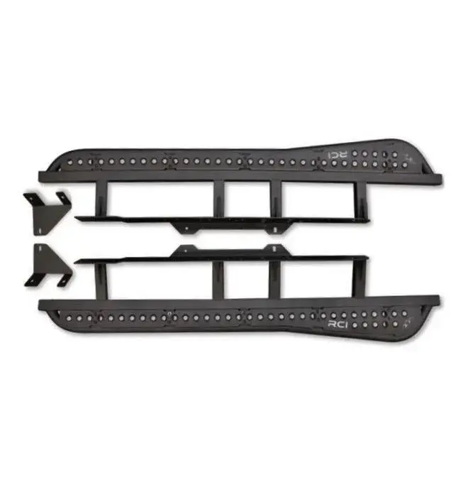 2016-23 Toyota Tacoma Rci Offroad Rock Sliders 20 Degree Angle - Satin Black Powdercoat 1