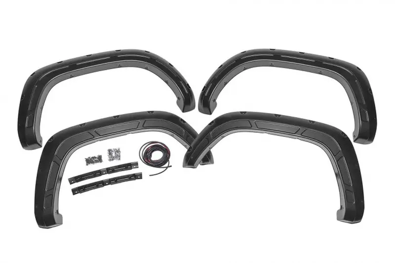 2016-23 Toyota Tacoma Rough Country Defender Pocket Fender Flares 1