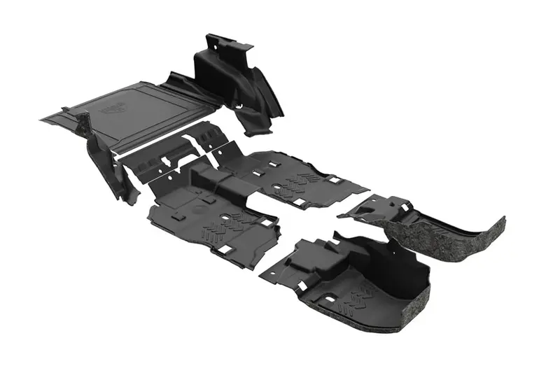 2018-26 Jeep Wrangler Jl 4Dr W/ Subwoofer Armorlite Complete Full Floor Kit - Mesa Smoke 1