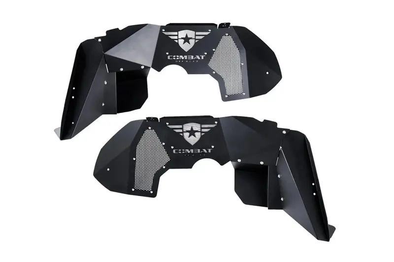 2018-26 Jeep Wrangler Jl Combat Off Road Battle Ready Aluminum Inner Fender Liner Kit Front 1