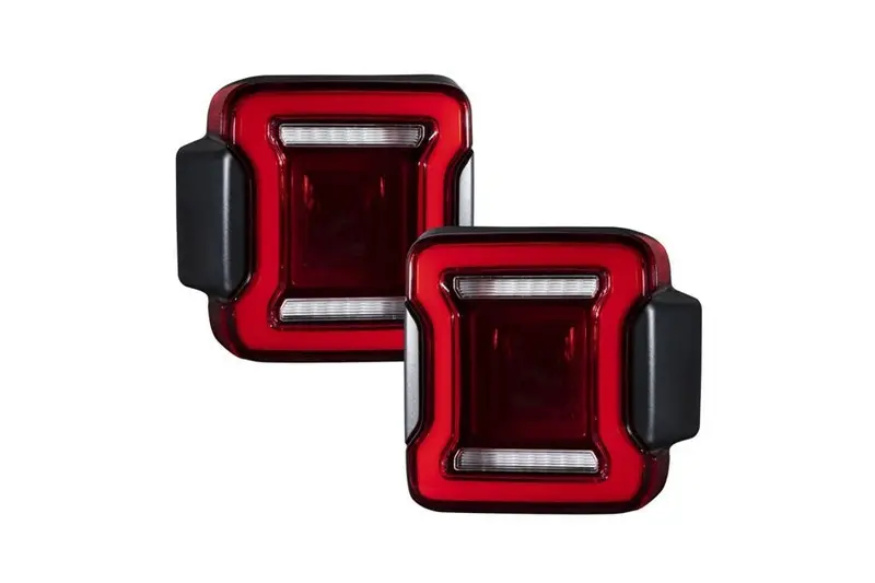 2018-26 Jeep Wrangler Jl Form Lighting Led Tail Lights, Red - Pair 1