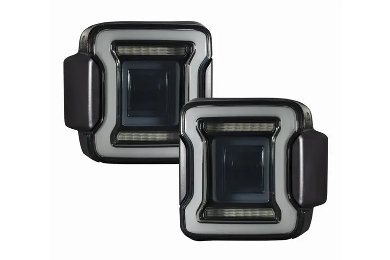 2018-26 Jeep Wrangler Jl Form Lighting Led Tail Lights, Smoke - Pair 1