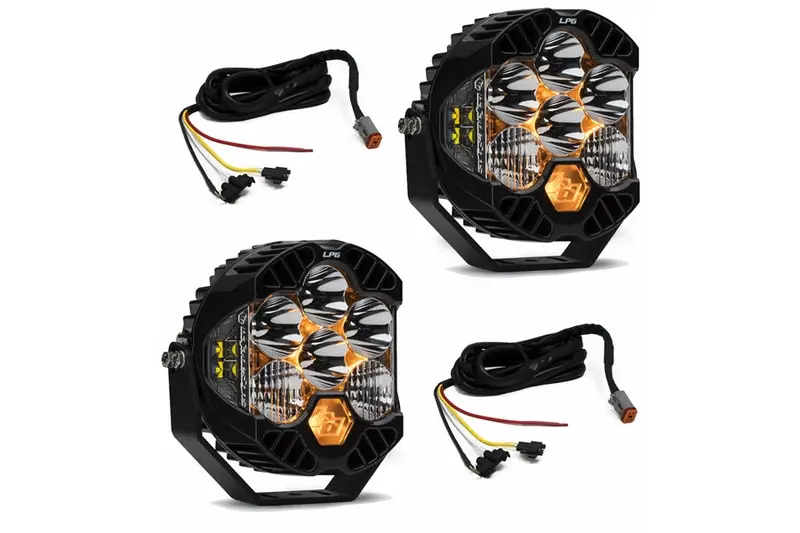 2018-26 Jeep Wrangler Jl/Gladiator Jt Baja Designs Lp6 Series Led Light Kit W/ Upfitter Wiring Harness 1