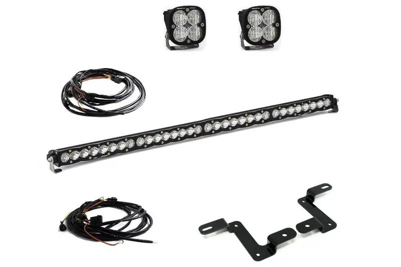 2018-26 Jeep Wrangler Jl/Gladiator Jt Baja Designs Squadron Series 40In S8 Driving/Combo Cowl Mount 1