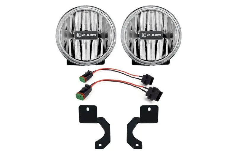 2018-26 Jeep Wrangler Jl/Gladiator Jt Kc Hilites 4In Gravity Led G4 Sae Fog Lights 1