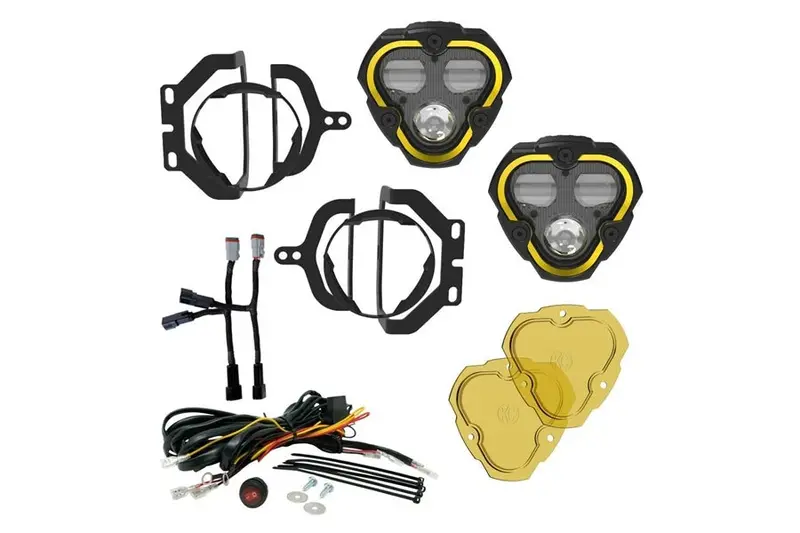 2018-26 Jeep Wrangler Jl/Gladiator Jt Kc Hilites Flex Era 3 Dual Mode Sae Fog Light Kit 1