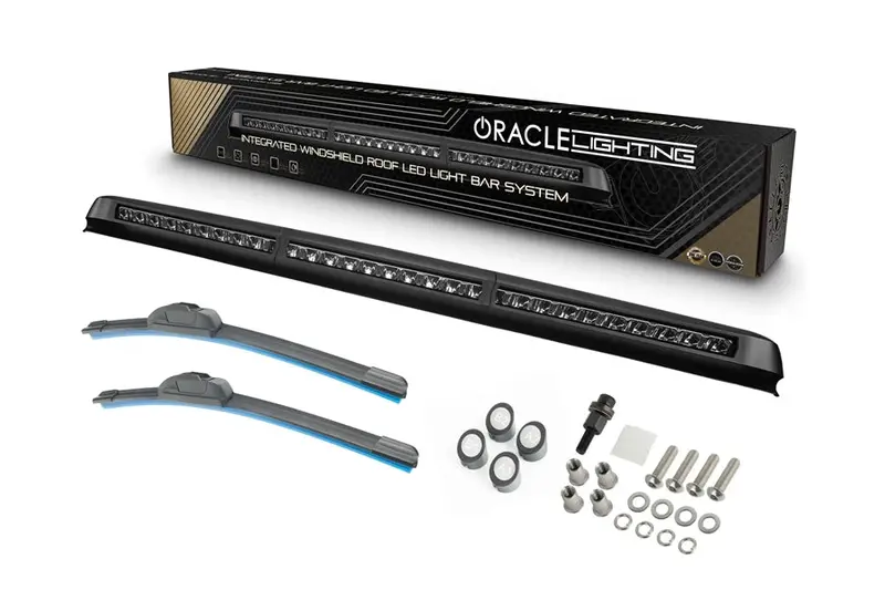 2018-26 Jeep Wrangler Jl/ Gladiator Jt Oracle Integrated Windshield Roof Led Light Bar System 1