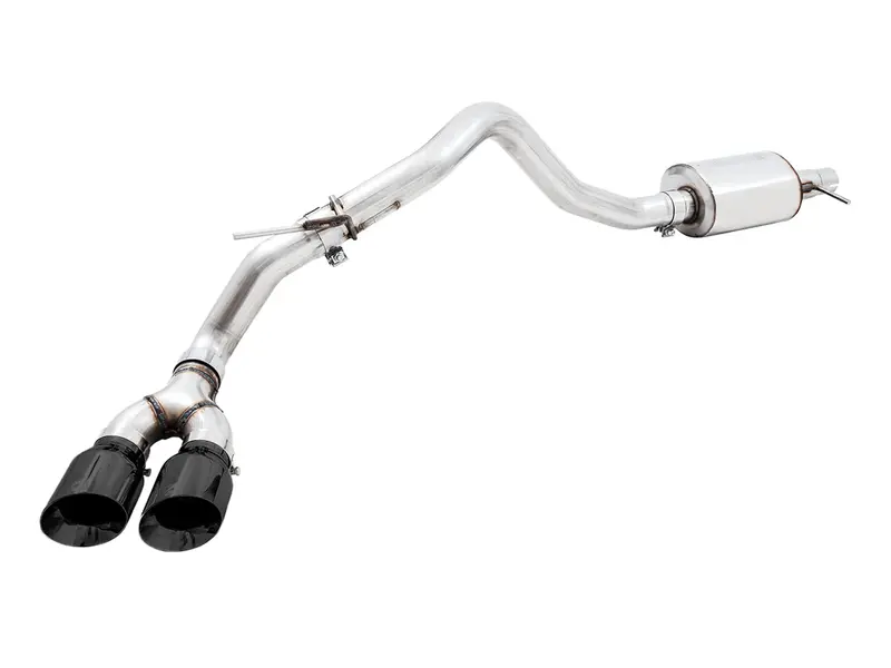 2019-25 Ford Ranger Awe 0Fg Dual Exhaust W/ Bashguard, Diamond Black Tips -  Ranger 1