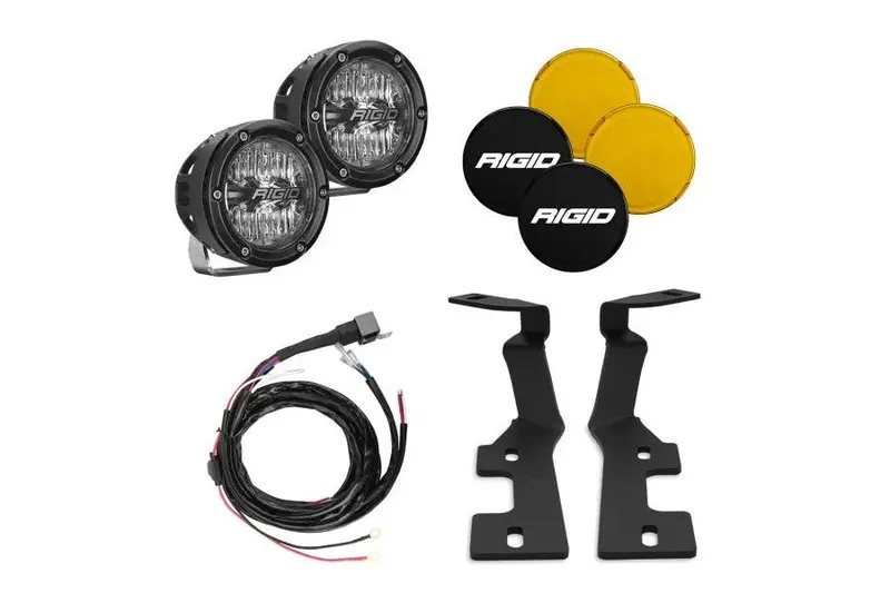 2019-25 Ram 1500 & Trx Rigid Industries A-Pillar Light Kit W/360-Series Lights 1