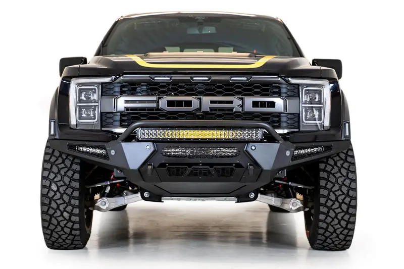 2021-23 Ford V F-150 Raptor Addictive Desert Designs Honeybadger Front Bumper W/ Top Hoop 1