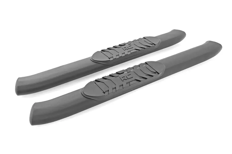 2021-25 Ford Bronco 2Dr Rough Country Oval Nerf Steps, Black 1