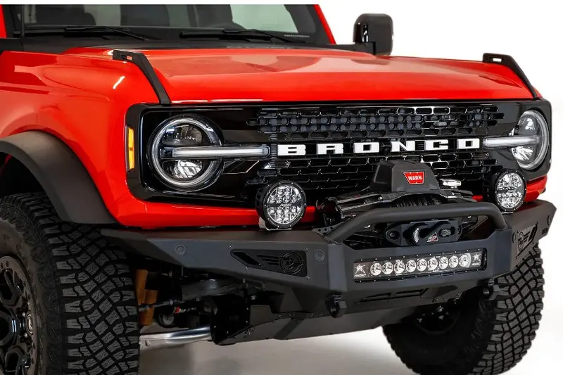 2021-25 Ford Bronco Addictive Desert Designs Rock Fighter Front Winch Bumper 1