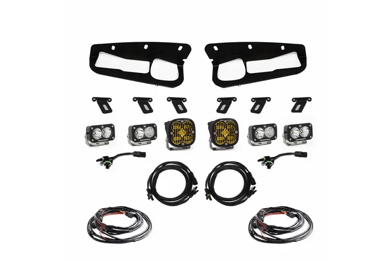2021-25 Ford Bronco Baja Designs Amber Sae Fog Pocket Kit W/ Upfitter 1