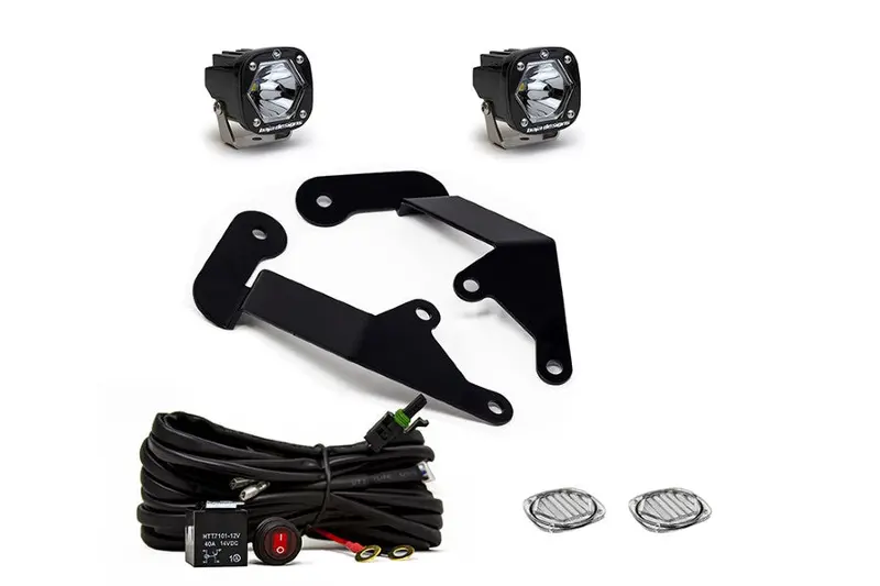 2021-25 Ford Bronco Baja Designs S1 Series A-Pillar Kit, Clear 1