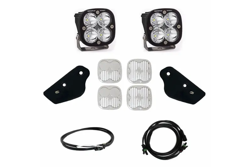2021-25 Ford Bronco Baja Designs Squadron Pro Series A-Pillar Light Kit W/ Upfitter 1