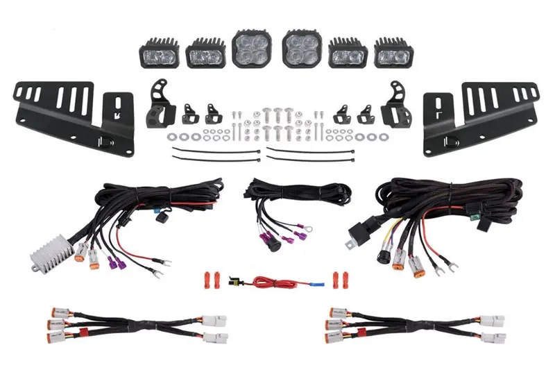 2021-25 Ford Bronco Diode Dynamics Stage Series Fog Pocket Kit, White Sport 1