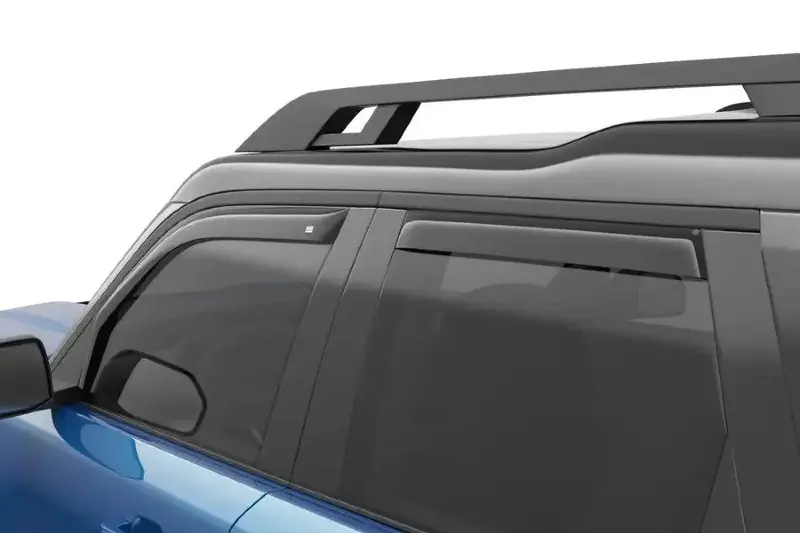 2021-25 Ford Bronco Egr Usa In-Channel Window Visors, Front And Rear Set, Dark Smoke 1