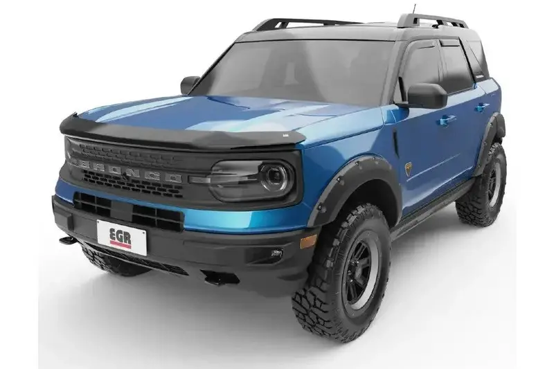 2021-25 Ford Bronco Egr Usa Superguard Hood Guard, Dark Smoke Finish 1