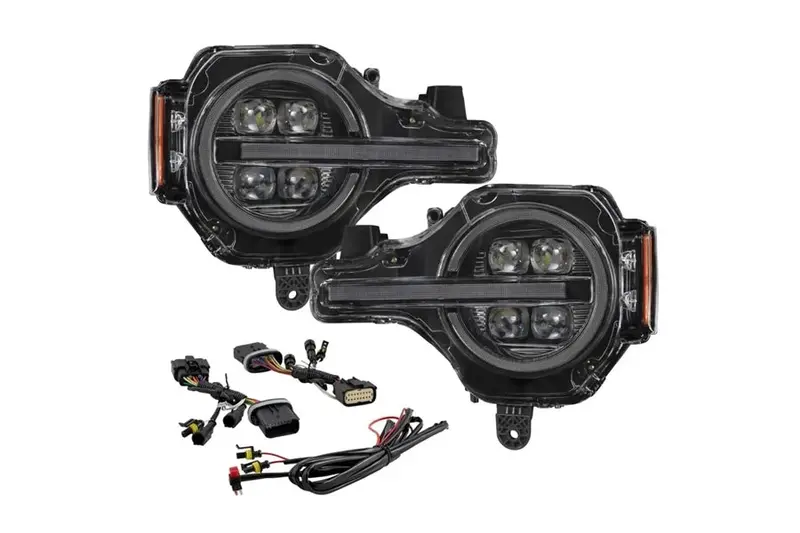 2021-25 Ford Bronco Form Lighting Sequential Led Projector Headlights, Pair 1