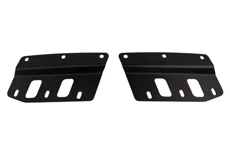 2021-25 Ford Bronco Grimm Offroad Steel Front Bumper Auxiliary Pod Light Mount Kit 1