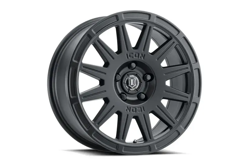 2021-25 Ford Bronco  Icon Vehicle Dynamics Ricochet Wheel, 17X8 5X108 - Satin Black - Bronco Sport 1