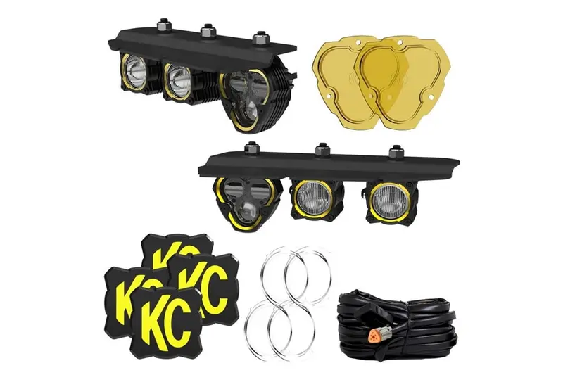 2021-25 Ford Bronco Kc Hilites Flex Era Fog Pocket Kit 1
