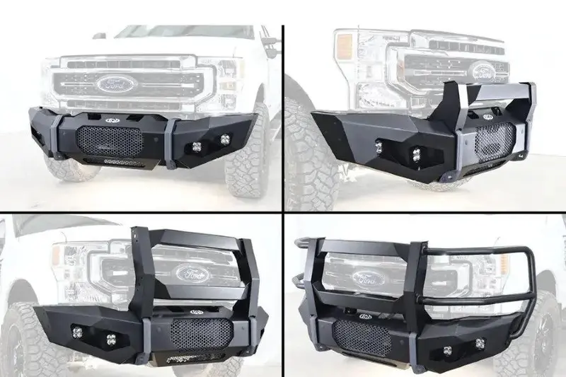 2021-25 Ford Bronco Lod Offroad Offroad Black Ops Base Front Bumper Center Section And Mounts, Black Powder Coated, Bronco 2021-2025 1