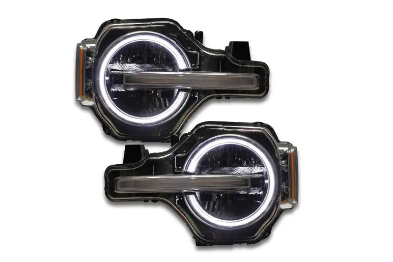2021-25 Ford Bronco Oracle Color Shift Rgb+W Headlight Halo Upgrade Kit, W/Rf Controller 1