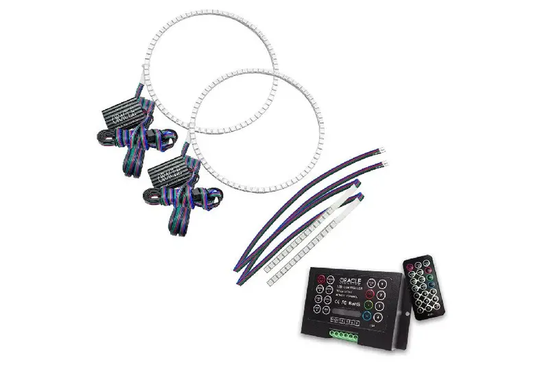 2021-25 Ford Bronco Oracle Colorshift Headlight Halo Kit W/ Drl Bar - 2.0 Controller, For Base Headlights 1