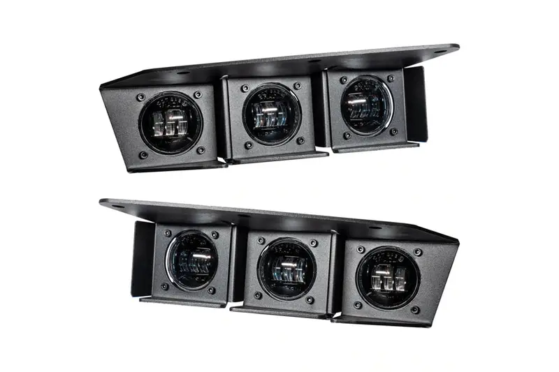 2021-25 Ford Bronco Oracle Triple Led Fog Light Kit, White 1