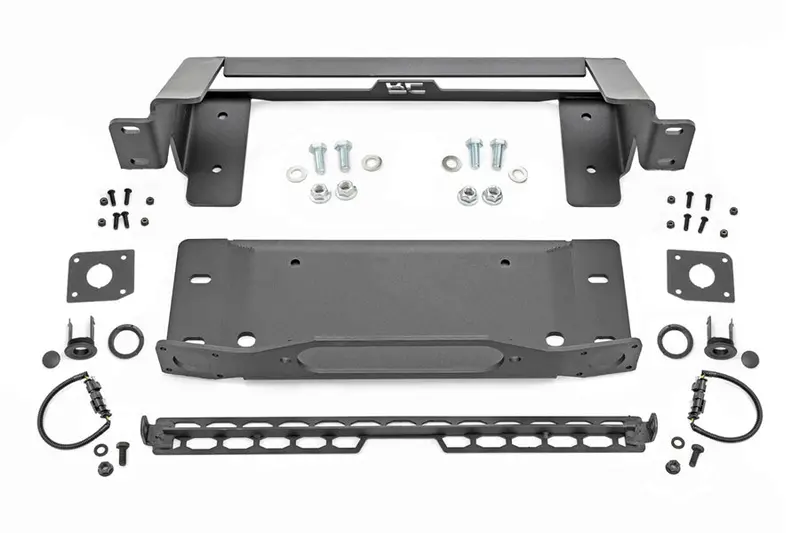 2021-25 Ford Bronco Rough Country High Winch Mount For Oe Modular Bumpers 1