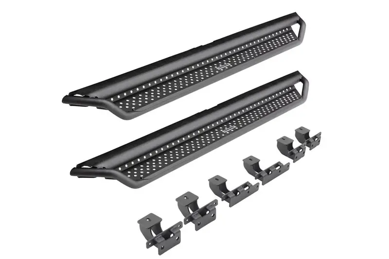 2021-25 Ford Bronco Sport 4Dr Go Rhino Dominator Extreme D1 Side Steps W/ Brackets - Textured Black 1