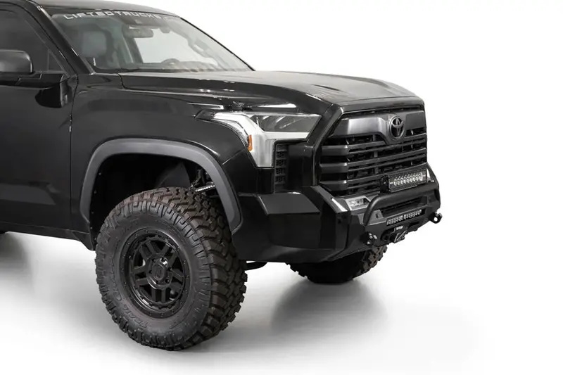 2022-25 Toyota Tundra Addictive Desert Designs Stealth Center Mount Front Bumper W/ Top Hoop 1