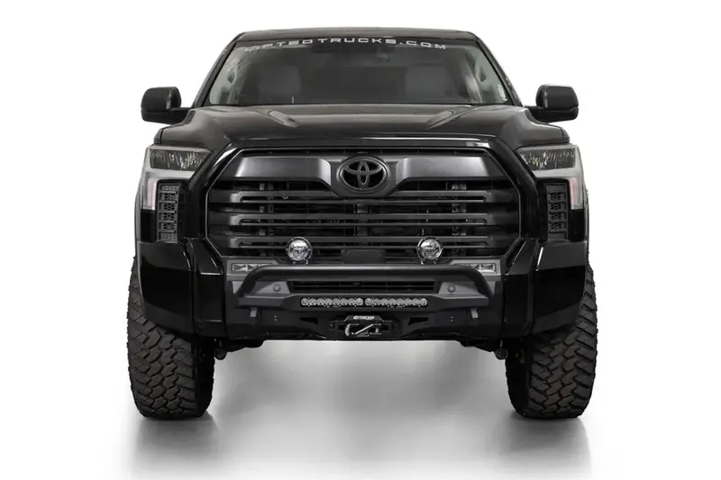 2022-25 Toyota Tundra Addictive Desert Designs Stealth Center Mount Front Bumper W/ Top Hoop 2