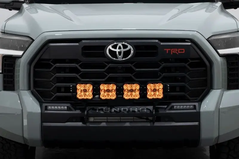 2022-25 Toyota Tundra Diode Dynamics Ss5 Grille Crosslink Lightbar Kit - Pro Yellow Combo 1