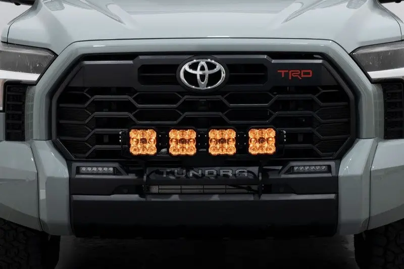 2022-25 Toyota Tundra Diode Dynamics Ss5 Grille Crosslink Lightbar Kit - Sport Yellow Combo 1