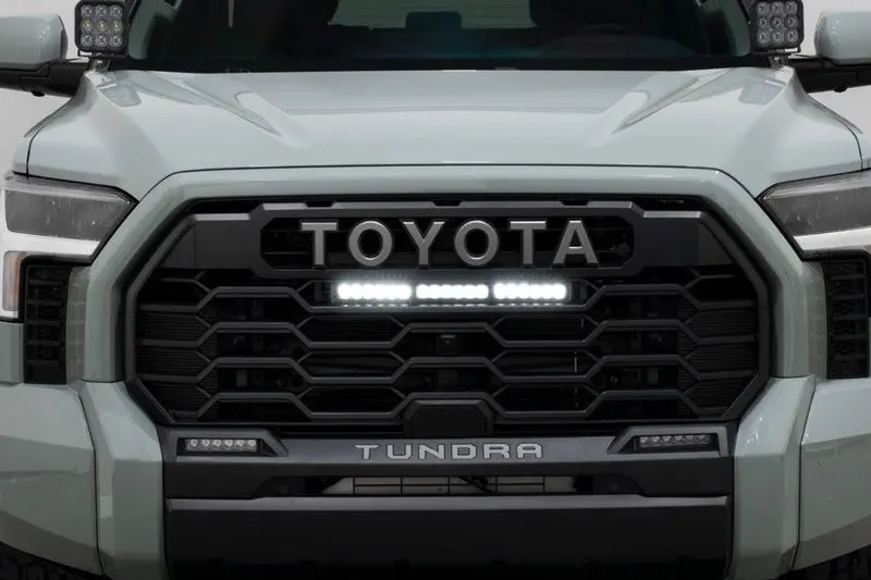 2022-25 Toyota Tundra Diode Dynamics Trd Pro Grille Light Bar Kit - White Combo Lights 1