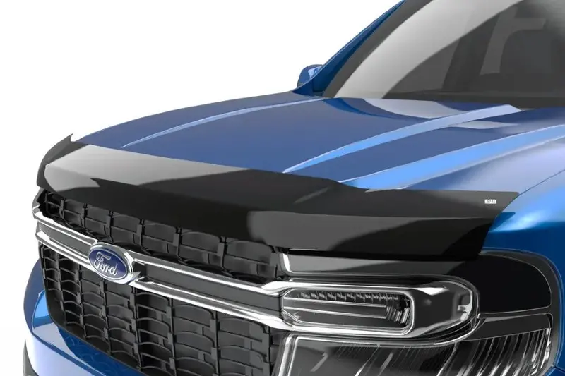 2022+ Ford Maverick Egr Usa Superguard Hood Guard - Dark Smoke Finish 1