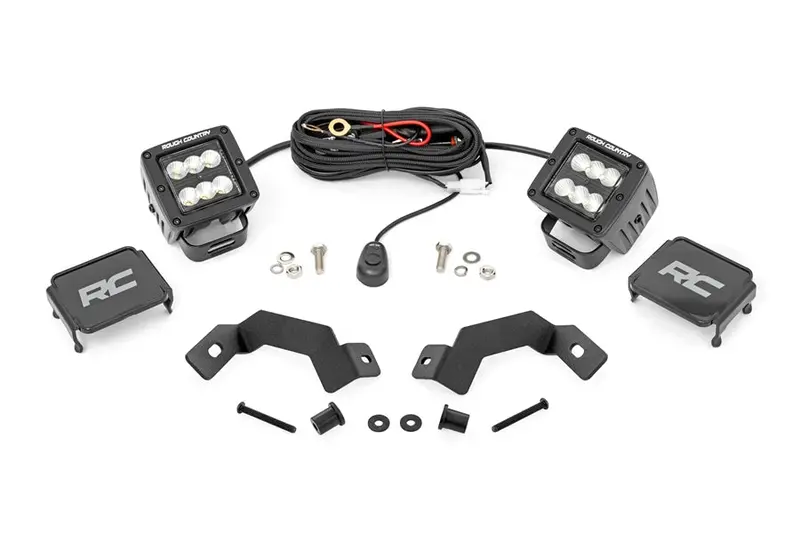 2024-25 Toyota Land Cruiser Rough Country Black Series Led Light Kit (Flood Beam) 1
