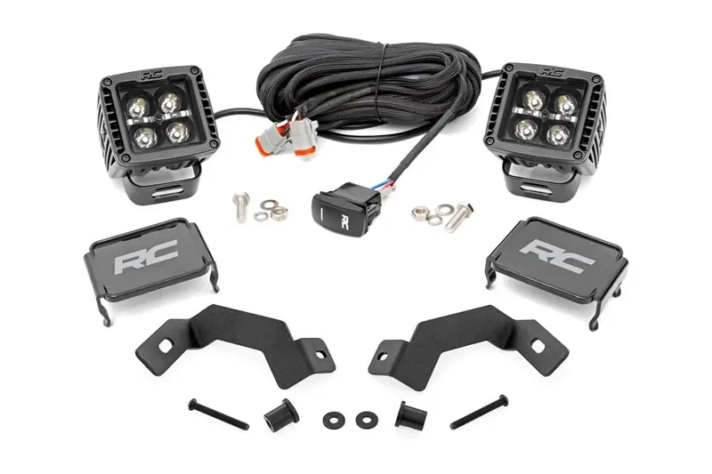 2024-25 Toyota Land Cruiser Rough Country Black Series Led Light Kit (White Drl) 1
