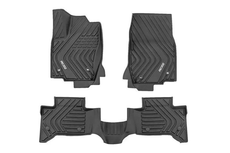 2024-25 Toyota Land Cruiser Rough Country Front And Rear Flex-Fit Floor Mats 1